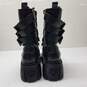 Strappy Women's Gothic Chunky Platform Boots Size 9 image number 4