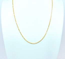 Elegant 14K Yellow Gold Rope Chain Necklace 3.4g