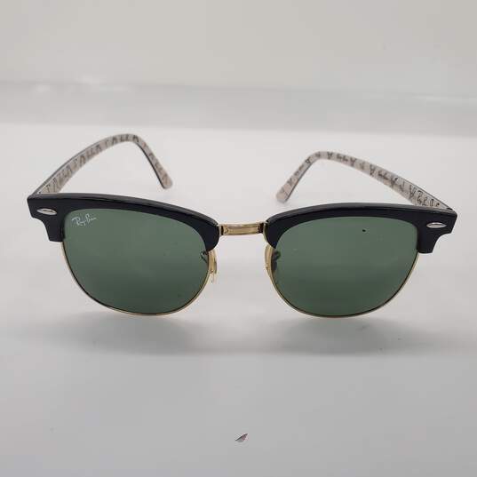 Ray-Ban RB3016 Clubmaster Black Sunglasses image number 2