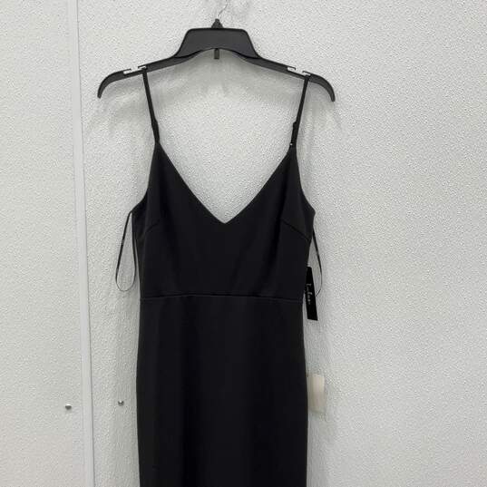 NWT Lulus Womens Black Sleeveless V-Neck Long Maxi Dress Size XS image number 3