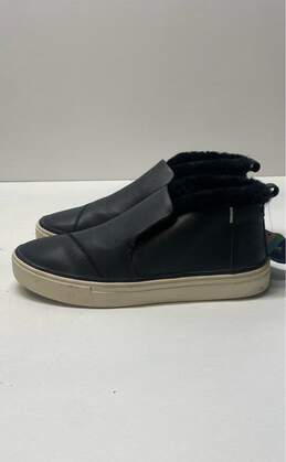 Toms Paxton Leather Slip On Shoes Black 9.5 alternative image