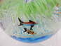 Art Glass Dolphin & Fish Ocean Sea Aquarium Large  Paperweight image number 3