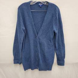 VTG Pendleton MN's Virgin Wool Cardigan Blue Sweater Size XL