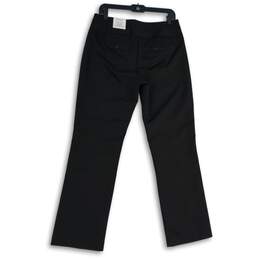 NWT Elle Womens Black Flat Front Mid Rise Bootcut Leg Trouser Ankle Pants Size 8 alternative image