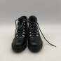 Marc Fisher Womens Black Leather Block Heel Lace Up Ankle Bootie Boots Size 9M image number 3