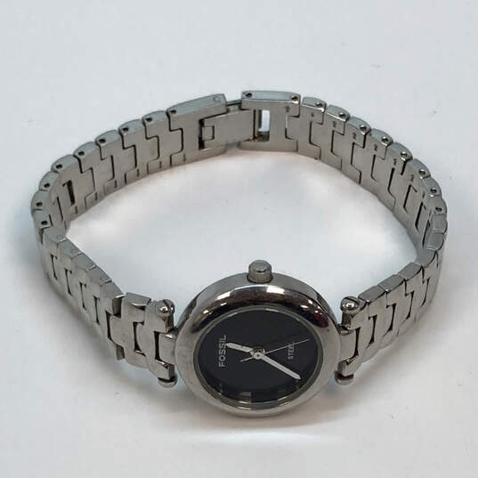 Designer Fossil FS-2530 Stainless Steel Round Dial Quartz Analog Wristwatch image number 2