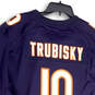 Mens Purple On Field Chicago Bears Mitchell Trubisky #10 NFL Jersey Size XL image number 3