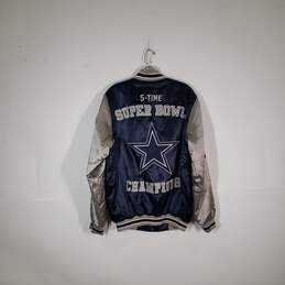 Mens Dallas Cowboys Football-NFL Long Sleeve Button Front Varsity Jacket Size S alternative image