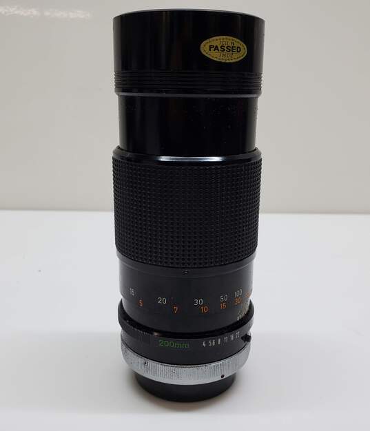 Canon Lens FD 200mm 1:4 Lens Untested For Parts/Repair image number 5