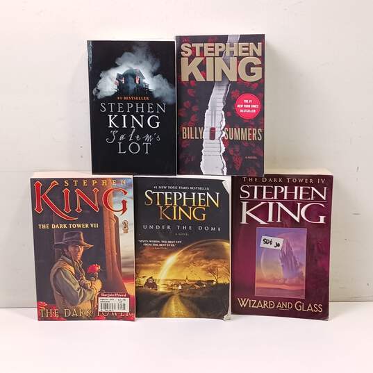 Stephen King Paperback Novels Assorted 5pc Lot image number 1
