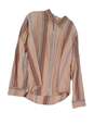 Mens Brown Striped Long Sleeve Casual Button Up Shirt Size XXL image number 1