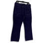 Womens Blue Denim Dark Wash Stretch Pockets Straight Jeans Size 32 image number 2
