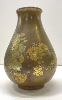 Meiji Japanese Vase 10 in Tall Enameled Bronze Artist Signed Vase alternative image