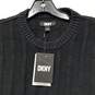 DKNY Men's Black Knit Long Sleeve Sweater Size L NWT image number 2