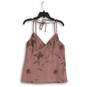 Club Monaco Womens Pink Floral Spaghetti Strap Pullover Tank Top Size Medium image number 1