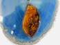 Artisan 925 Chunky Amber Pendant Necklace 29.2g image number 1