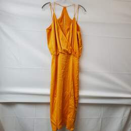 ASOS Design Mustard Orange Midi Dress with Split Women's Size 6