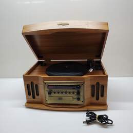ANDERS NICHOLSON All-In-1 Record Player Turntable CD Radio Tape Combo (Untested)