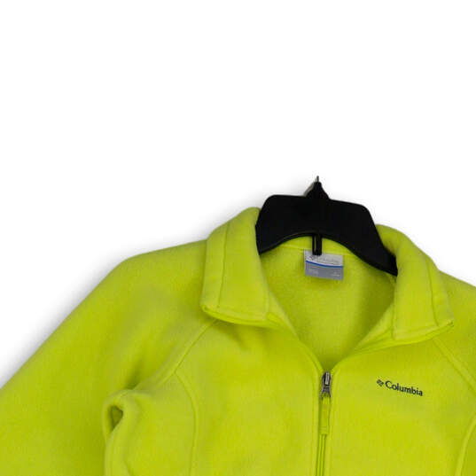 Girls Green Benton Springs Collared Fleece Full-Zip Jacket Size Large image number 3