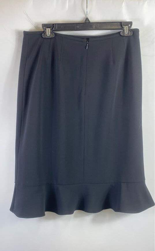 Kasper Women Black Ruffle 2Pc Set Skirt Suit Sz 10P image number 8