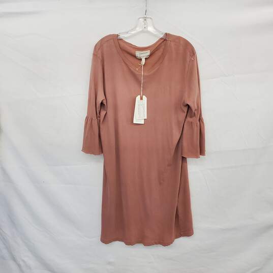 Current Elliot Mauve Purple Cotton Bell Sleeve T-Shirt Dress WM Size 2 NWT image number 1