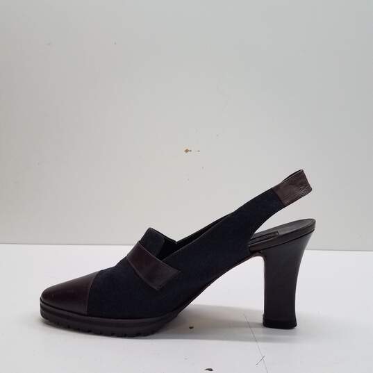 Vintage Donna Karan Slingback Pump Heels Shoes Size 7 B image number 2