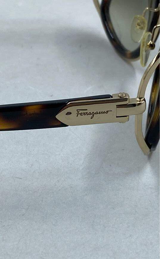Salvatore Ferragamo Brown Sunglasses - Size One Size image number 6
