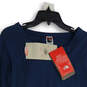 NWT Womens Blue Embroider Split Neck Long Sleeve Blouse Top Size M image number 3