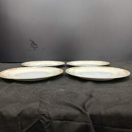 4pc Vintage Noritake 603 Trojan Pattern Dinner Plate Set