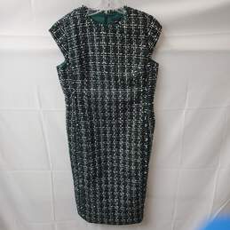 Ann Taylor Green Pencil Dress Size 8