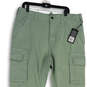 NWT Mens Green Flat Front Slash Pocket Straight Leg Cargo Pants Size 36 image number 4