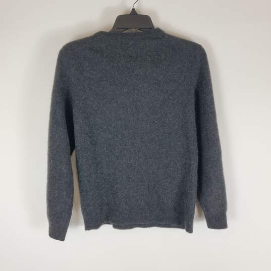 Club Room Women Gray V-Neck Sweater L image number 1