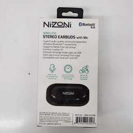 SEALED Nizoni Wireless Bluetooth 5.0Stereo Earbuds w Mic alternative image