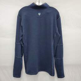 KUHL MN's Blue & Gray Tone Half Zip Cardigan Pullover Size L alternative image