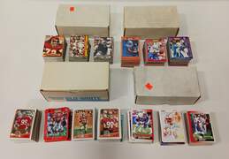 Bundle Of 4 Boxes Of Assorted Football Trading Cards