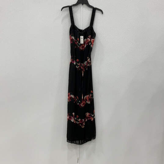 NWT Womens Pink Black Lucia Floral Sleeveless Square Neck Maxi Dress Size 6 image number 1