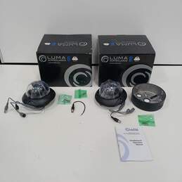 Pair of Luma Series 600 LUM-600 DOM-A-BLK Surveillance Cameras