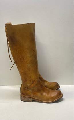 Bed Stu Manchester Tan Leather Knee High Boots Shoes Size 7 M