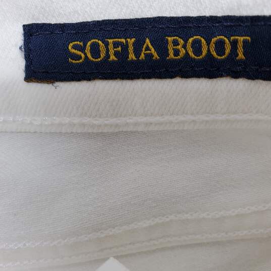 Lucky Brand White Cotton Sofia Boot Women's 2/26R Jeans image number 4