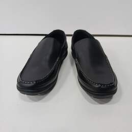 Tommy Hilfiger Men's Black Leather Loafers Size 10