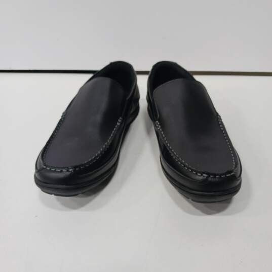 Tommy Hilfiger Men's Black Leather Loafers Size 10 image number 1