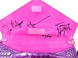 Kerry Washington/Tommy Hilfiger/Dee Ocleppo Signed Allstate Purple Purse #'d 29/100 alternative image