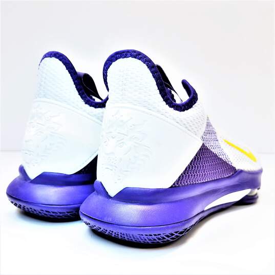 Cenar Venta anticipada girar Buy the Nike LeBron Witness 4 Lakers BV7427-100 Sneakers White, Purple Size  9 | GoodwillFinds