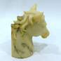 Vtg 1999 Enesco Corp Carved Marble Horse Head Bookends image number 6