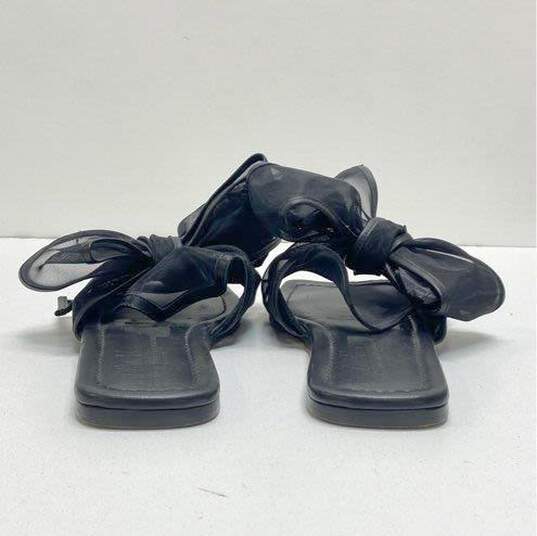 AGL Mesh Bow Black Slide Sandal Women 38.5/ 7.5 image number 4