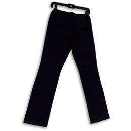NWT Womens Blue Dark Wash Pockets Denim Straight Jeans Size 2 Maternity alternative image