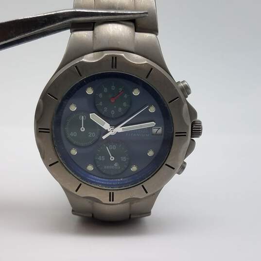 Guess G17001G 41mm Titanium Water Pro 100m/330ft Analog Chronograph Date 84g image number 8