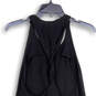 NWT Womens Black Round Neck Twisted Back Short Tank Dress Size Small image number 4