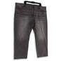 NWT Mens Gray Denim Medium Wash Relaxed Fit Stretch Cropped Jeans Sz 50x30 image number 1
