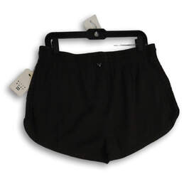 NWT Womens Gray Elastic Waist Drawstring Slash Pocket Sweat shorts Size XL alternative image